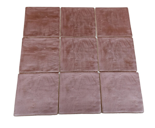 Dateg Wandtegel Bordeaux Metallic 13×13 Sfeerfoto