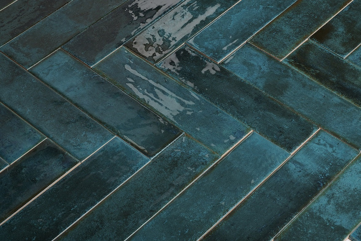 Dateg Wandtegel Brunei Mar Blauwgroen 6,5x25 Inhoud doos 0,82m2 - Mozaiektegel.com