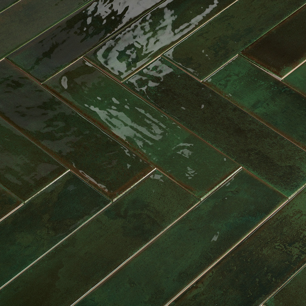 Dateg Wandtegel Brunei Verde Groen 6,5x25 Inhoud doos 0,82m2 - Mozaiektegel.com