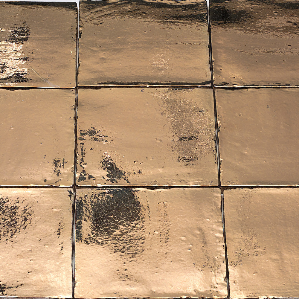 Wandtegel Handvorm Goud