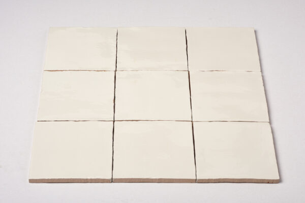 Dateg wandtegel handvorm ivoor 13x13 - Mozaiektegel.com