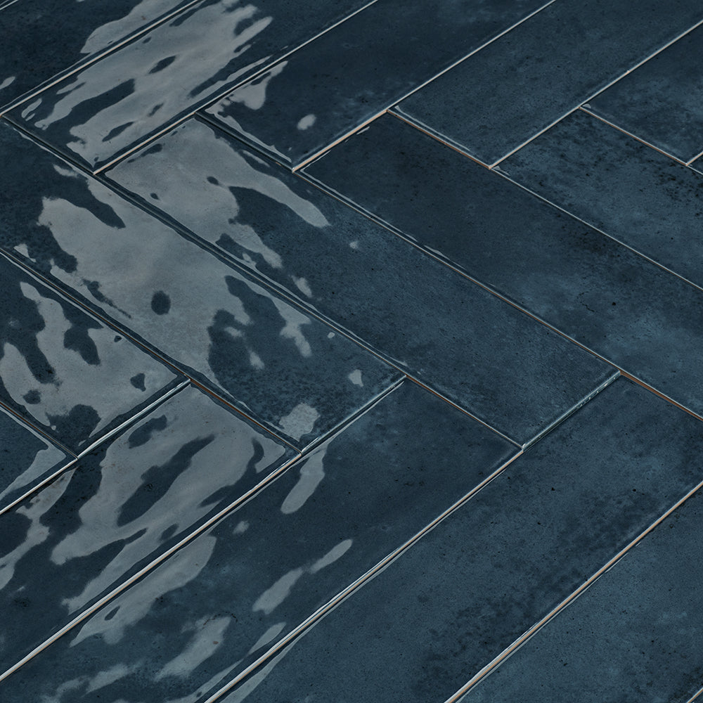 Dateg Wandtegel Nissel Blauw 7,5x30 Inhoud doos 0,5m2 - Mozaiektegel.com