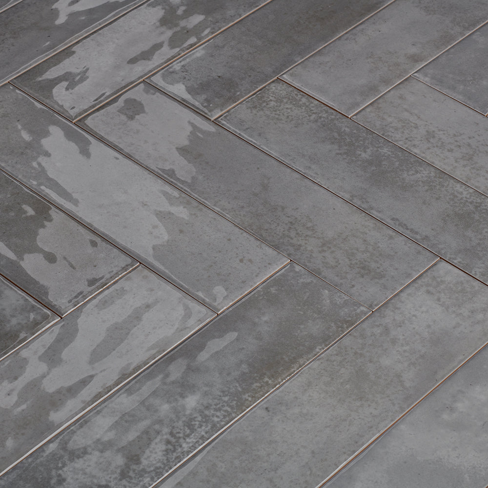 Dateg Wandtegel Nissel Grijs 7,5x30 Inhoud doos 0,5m2 - Mozaiektegel.com