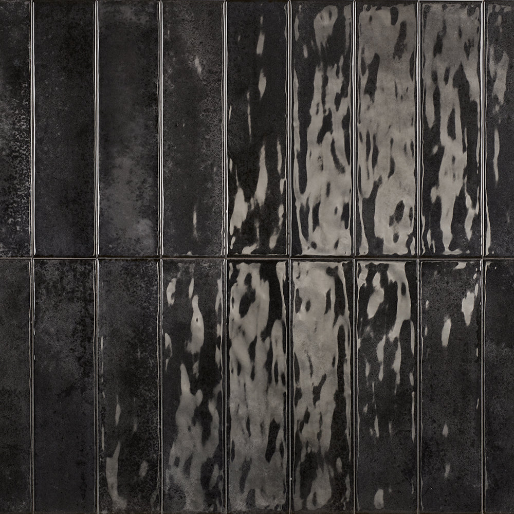 Dateg Wandtegel Nissel Zwart 7,5x30 Inhoud doos 0,5m2 - Mozaiektegel.com