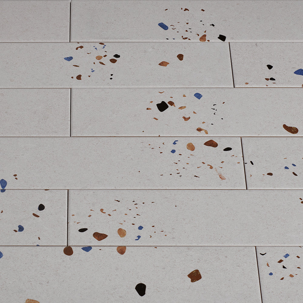 Dateg Wandtegel Terrazzo Mat Ivoor