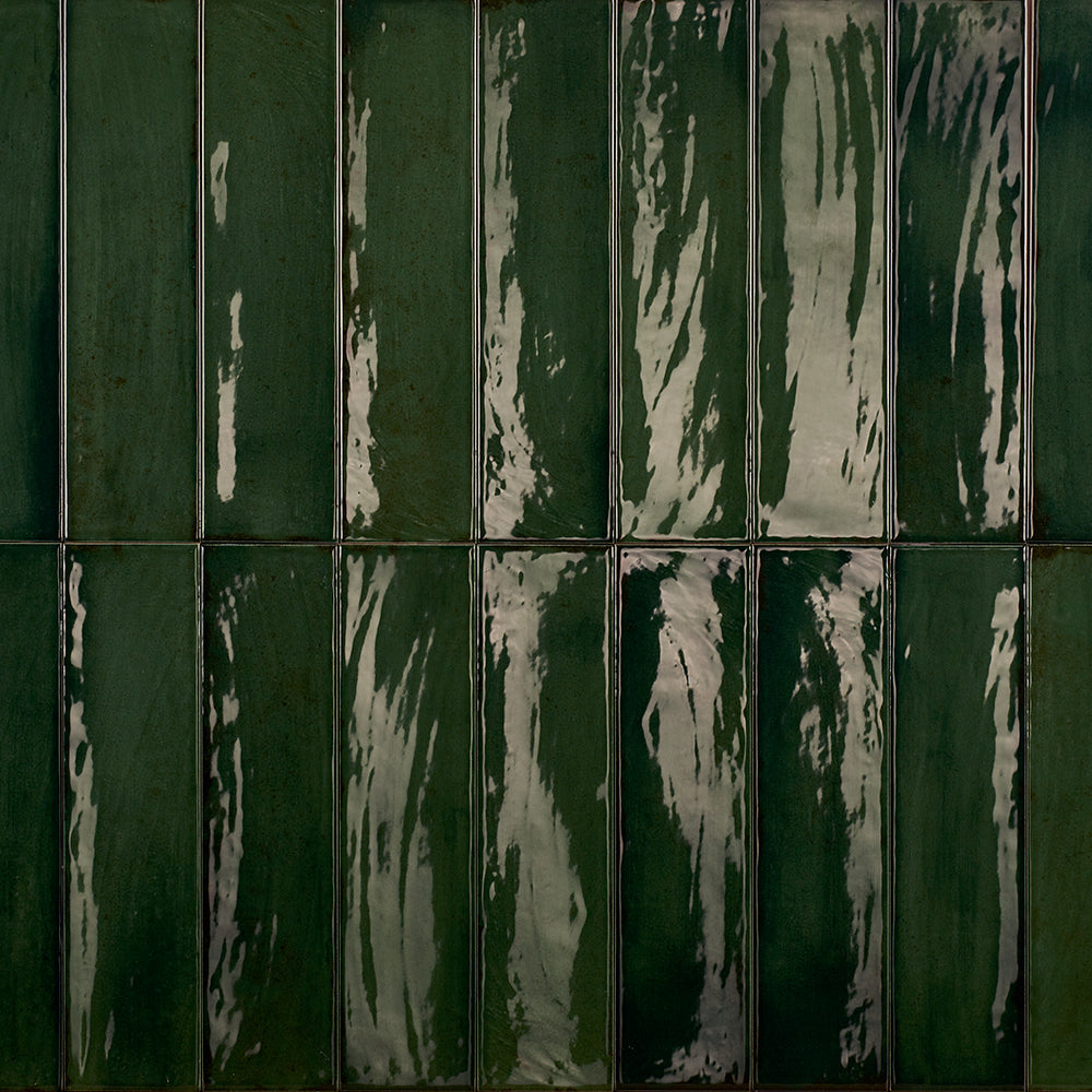 Dateg Wandtegel Zenya Groen 7,5x30 Inhoud doos 0,5m2 - Mozaiektegel.com