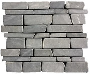 Stone Line Multi-Sticks Mozaiek Tegel Langwerpig - Antraciet Marmer Ongeglazuurd 240x300mm