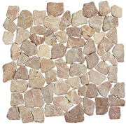 Stone Line Palladiana Mozaiek Tegel Breuk - Beige / Rose Marmer Ongeglazuurd 300x300mm