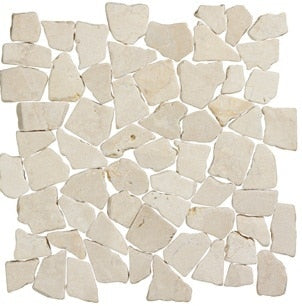 Stone Line Palladiana Mozaiek Tegel Breuk - Crème Marmer Ongeglazuurd 300x300mm