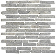 Stone Line Sticks Mozaiek Tegel Langwerpig - Grijs Marmer Ongeglazuurd 300x300mm