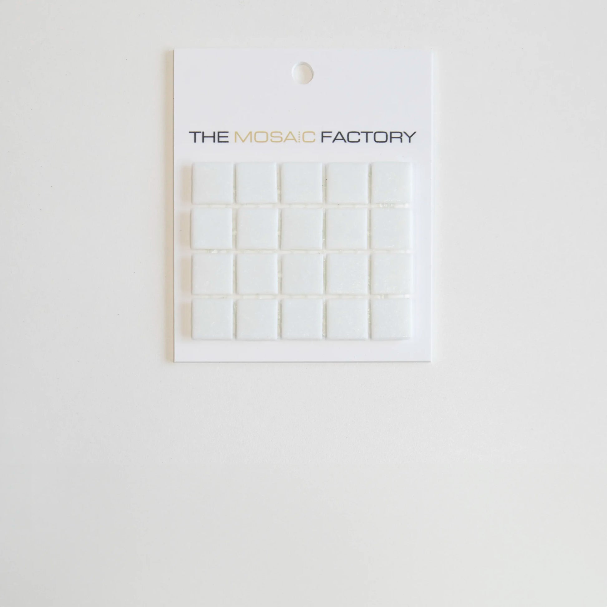 The Mosaic Factory Amsterdam Mozaiek Tegel Vierkant - Ultra Wit Glas Basic 322x322 mm - Mozaiektegel.com