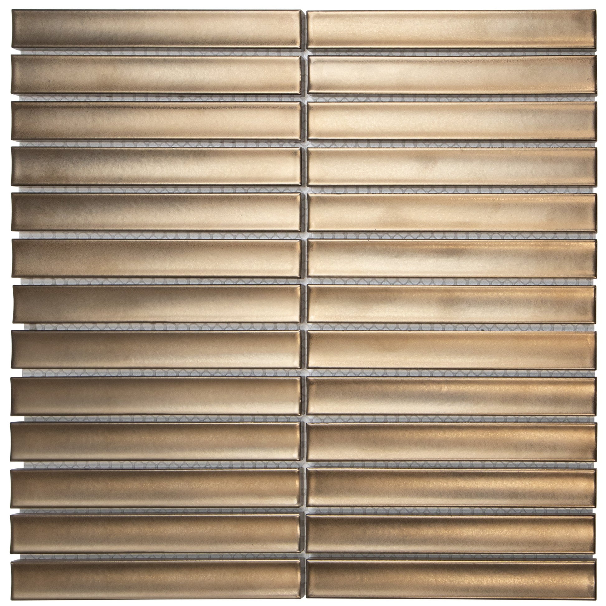The Mosaic Factory | Sevilla Mozaïek Tegel | Kitkat Vinger | 296x299 mm | Brons | SEF20B | - Mozaiektegel.com