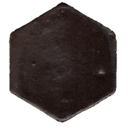 Terre d'Azur Terra Alta Nero hexagonal 16 cm