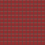 The Mosaic Factory Barcelona Mozaiek Tegel Vierkant - Rood Porselein Geglazuurd 300x300 mm, voeg black