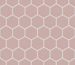 The Mosaic Factory Barcelona Mozaiek Tegel Hexagon - Extra Wit Porselein Geglazuurd 281x325 mm, voeg white