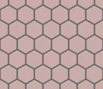 The Mosaic Factory Barcelona Mozaiek Tegel Hexagon - Extra Wit Porselein Geglazuurd 281x325 mm, voeg antracite