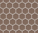 The Mosaic Factory Barcelona Mozaiek Tegel Hexagon- Brons Porselein Geglazuurd 281x325 mm, voeg white