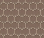 The Mosaic Factory Barcelona Mozaiek Tegel Hexagon- Brons Porselein Geglazuurd 281x325 mm, voeg sand