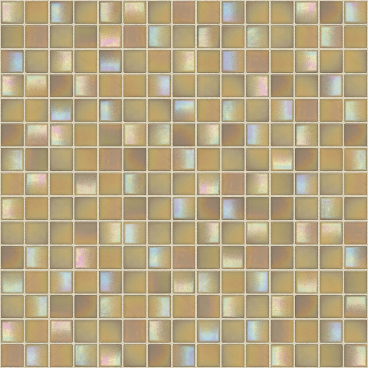 The Mosaic Factory Amsterdam Mozaiek Tegel Vierkant - Licht Creme Glas Parelmoer Serie 322x322 mm, voeg caribbean pearl gloss