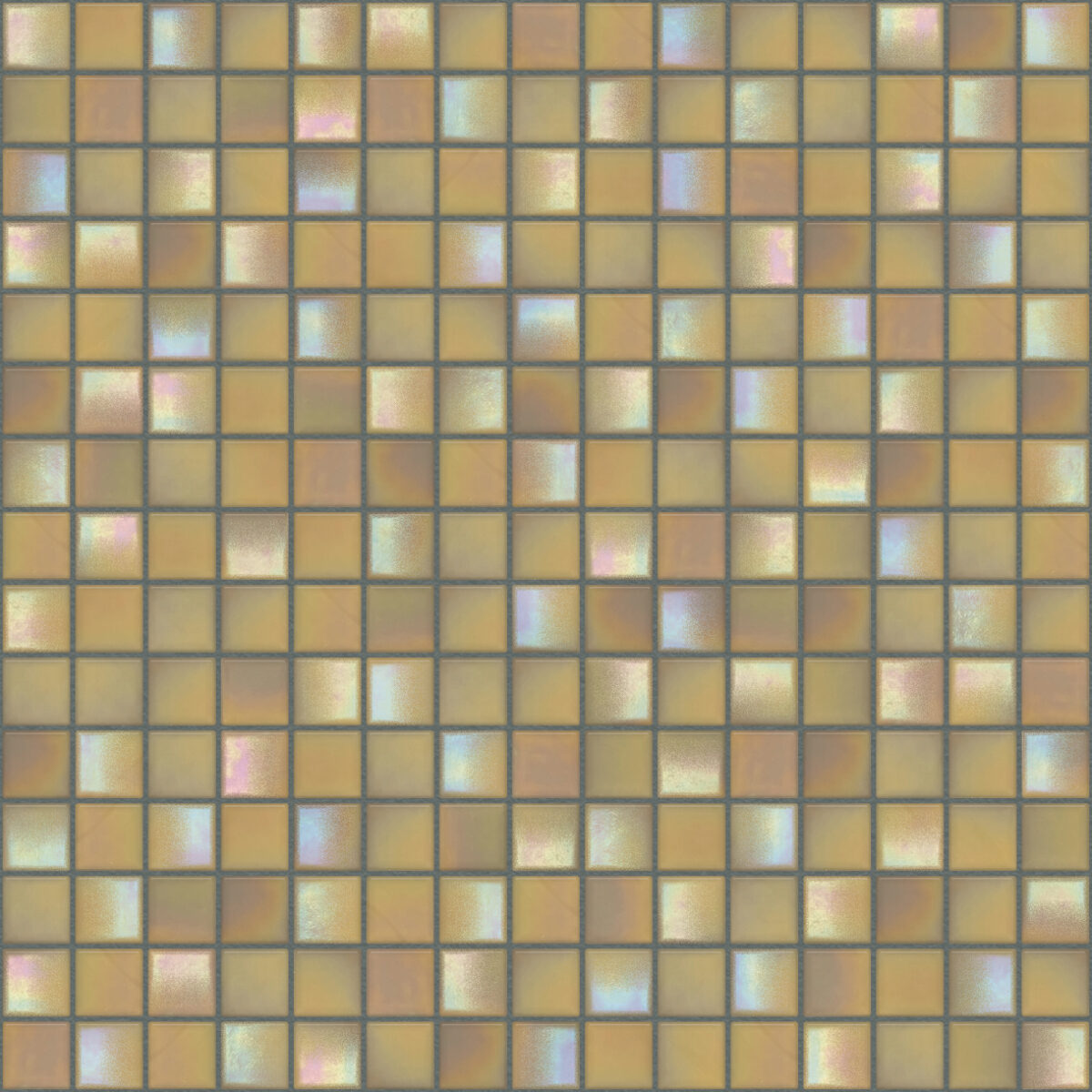 The Mosaic Factory Amsterdam Mozaiek Tegel Vierkant - Licht Creme Glas Parelmoer Serie 322x322 mm, voeg tornado pearl gloss