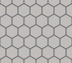 The Mosaic Factory London Mozaiek Tegel Hexagon - Wit Porselein Ongeglazuurd, R11 281x325 mm, voeg antracite