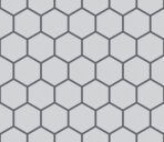 The Mosaic Factory London Mozaiek Tegel Hexagon - Super Wit Porselein Ongeglazuurd, R11 281x325 mm, voeg antracite