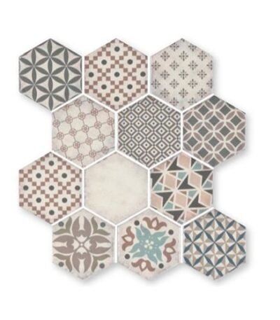 Epoca Mosaico Hexagono Marfil 28x30 cm