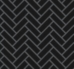 The Mosaic Factory Paris Mosaic Tile Herringbone - Black Porcelain Glazed 247x318 mm, grout anthracite