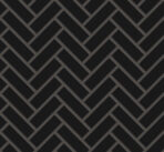 The Mosaic Factory Paris Mosaic Tile Herringbone - Black Porcelain Glazed 247x318 mm, grout black