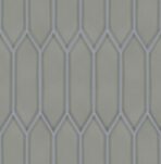 The Mosaic Factory Paris Mozaiek Tegel Picket- Groen Grijs Porselein Geglazuurd 258x313 mm, voeg artic grey