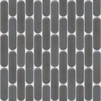 SEO23325 Grey Blue Speckle Glossy Sevilla - Oval Finger 23x98mm, voeg white