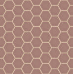 The Mosaic Factory Valencia Mozaiek Tegel Hexagon- Mat Roze Glas Recycled 278x325 mm, voeg beige