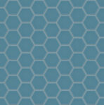 The Mosaic Factory Valencia Mozaiek Tegel Hexagon- Turquoise Glas Recycled 278x325 mm, voeg green grey