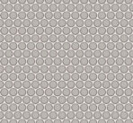 The Mosaic Factory Venice Pennyround Mosaic Tile Round - Light gray with edge Porcelain Glazed 315x294 mm, grout white