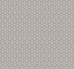 The Mosaic Factory Venice Pennyround Mosaic Tile Round - Light gray with edge Porcelain Glazed 315x294 mm, grout silver gray