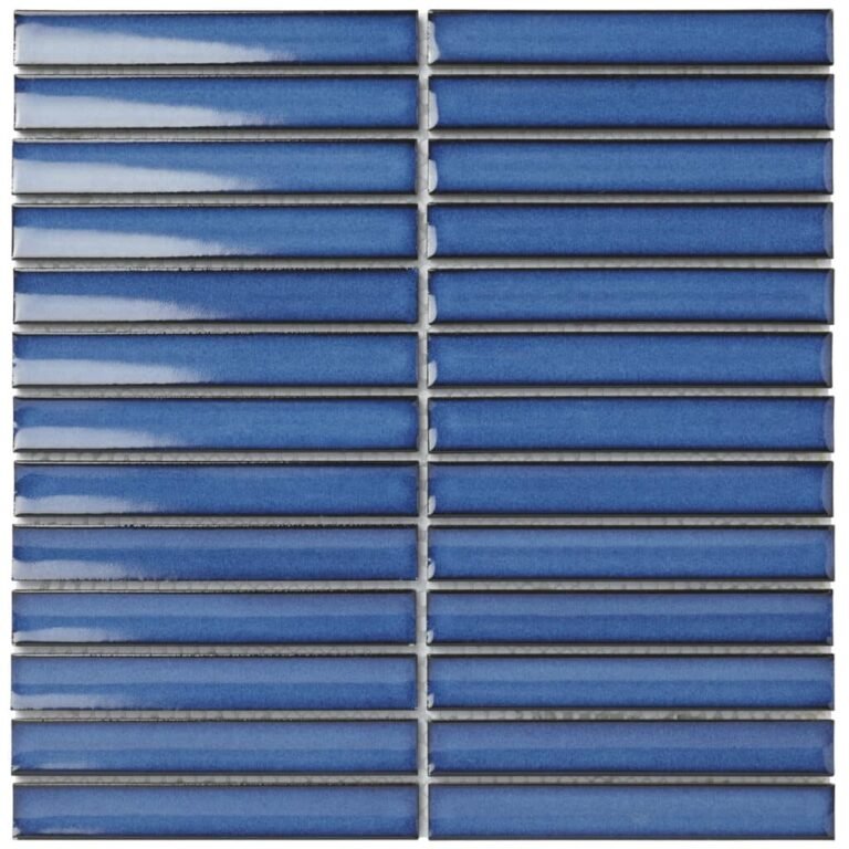 Jeans blue kitkat tile mat from The Mosaic Factory