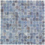 Mosaic tile mat blue