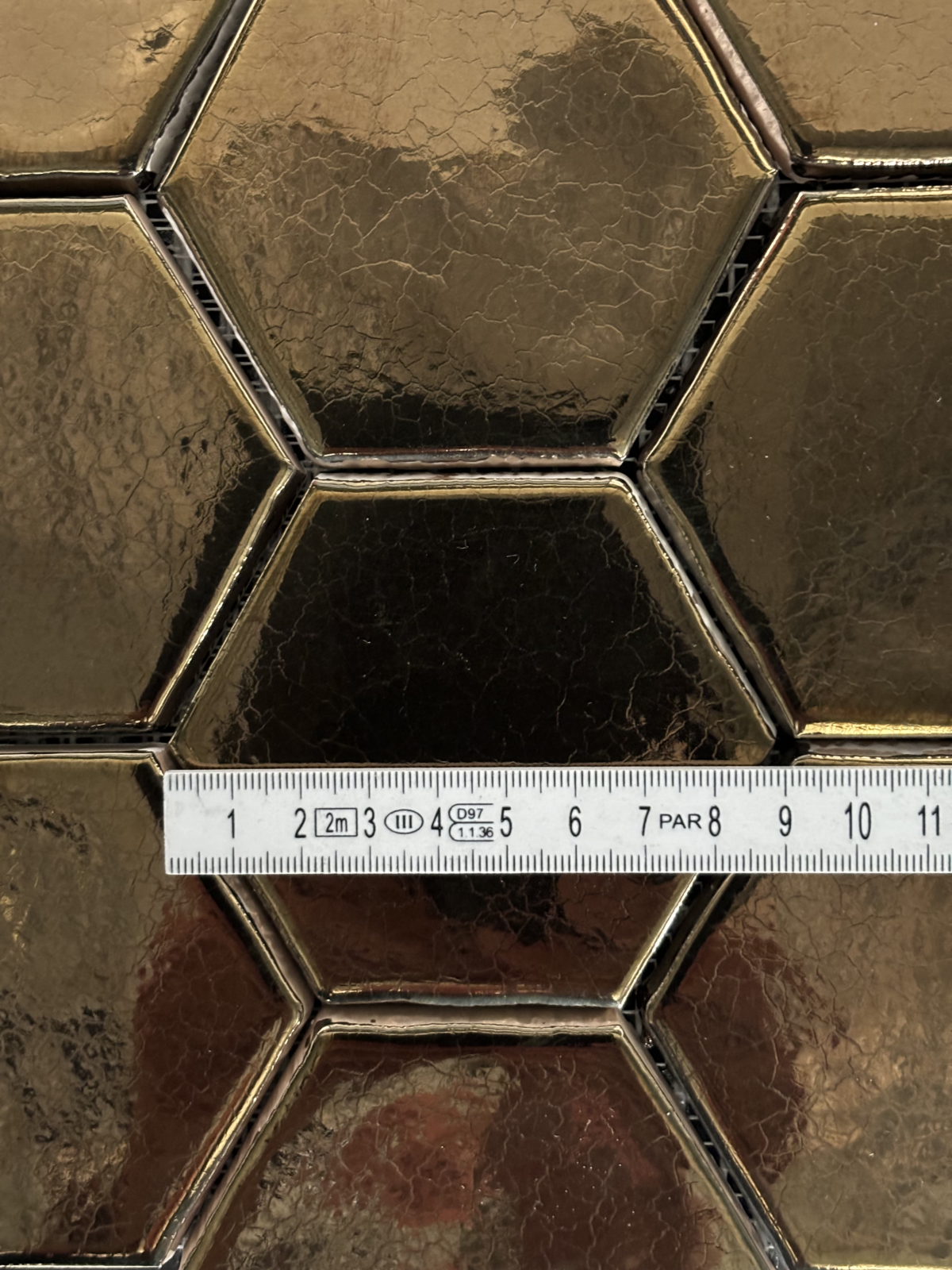 IMG 8950 Terre d'Azur Hexagonale Mosaic F68 28x30 cm