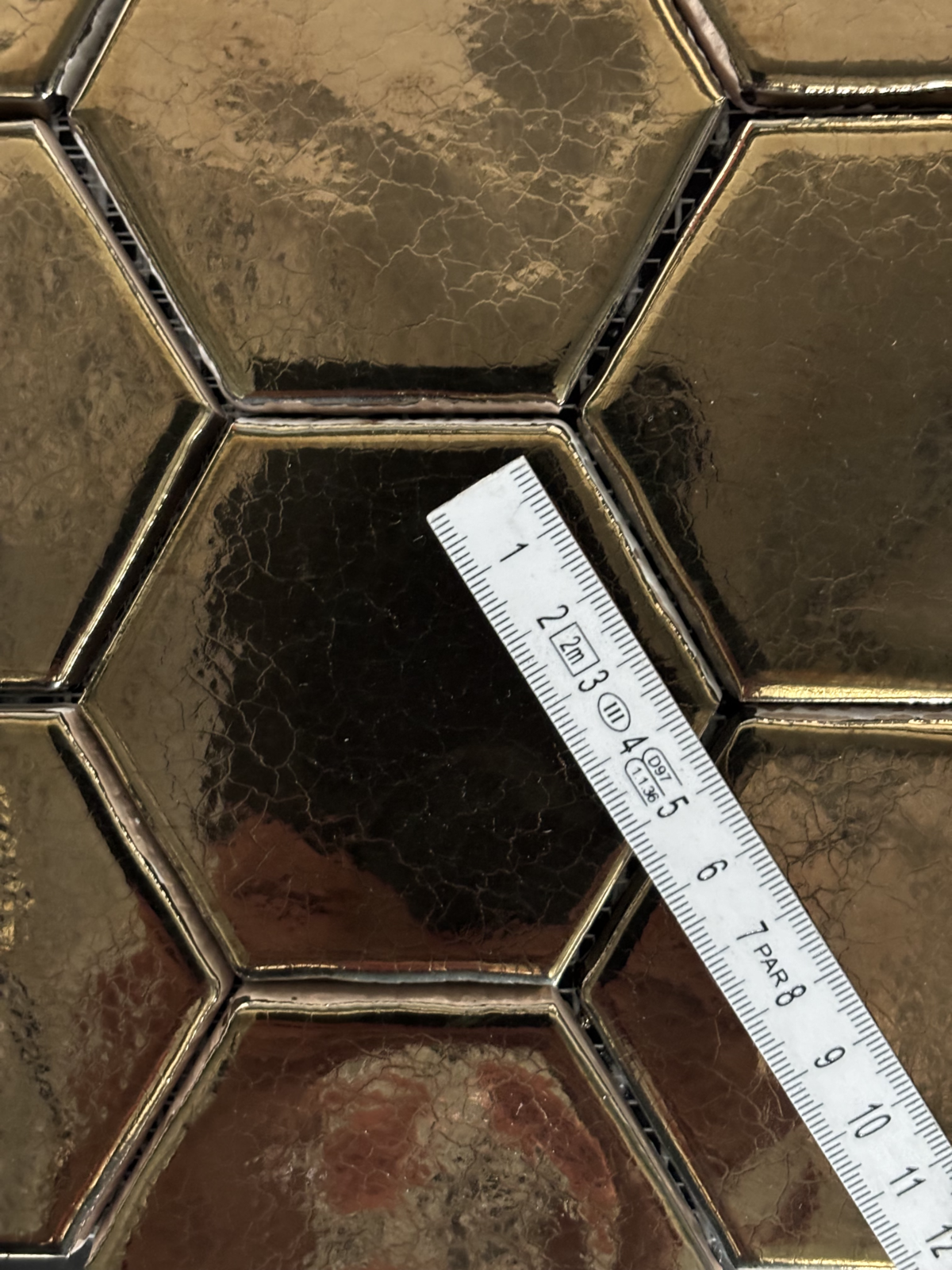 IMG 8951 Terre d'Azur Hexagonale Mosaic F68 28x30 cm