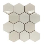 Terre d'Azur Hexagonale Mosaic Wit Mix 280x300 mm
