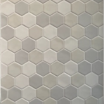 Terre d'Azur Hexagonale Mosaic Wit Mix 280x300 mm - Sfeer