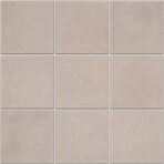 KAG10051 White Glossy Kasba - 97x97mm, voeg silver grey