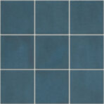 KAG10125 Ocean Blue Glossy Kasba - 97x97mm, moon white joint