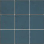 The Mosaic Factory Kasba Mozaïek Tegel Vierkant – Ocean Blue Mat Porselein 297×297 mm, voeg moon white