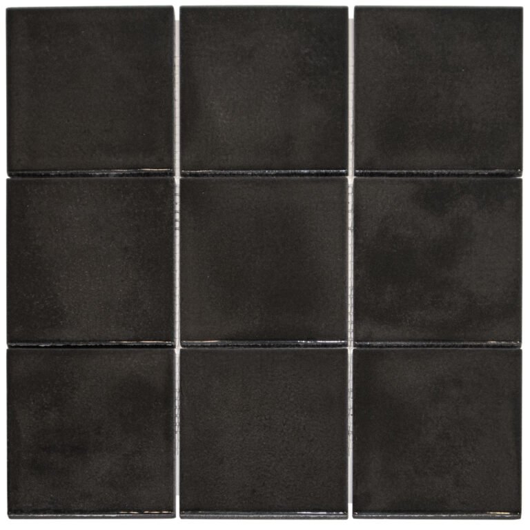 KAG10915 Black Glossy Kasba - 97x97mm, The mosaic factory