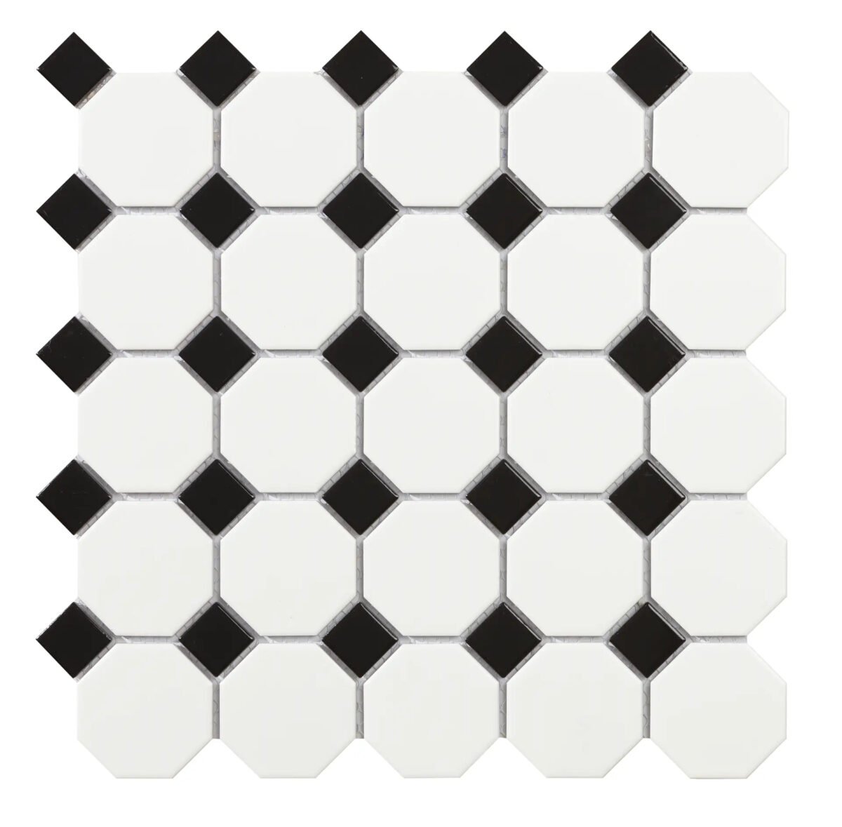 6c045384 34d2 4c53 bdca 78c6356a6494 Mozaïek tegels Octogon Wit Mat 29,5x29,5 - Octagon Wand en vloer Geglazuurde porseleinen steengoed