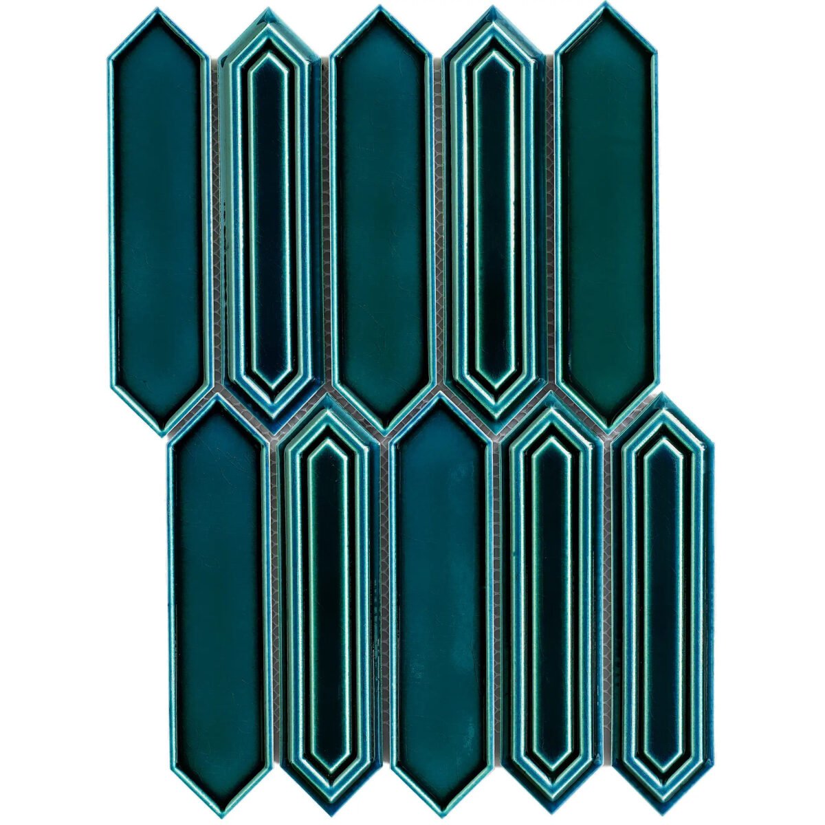 fea2b9dd 5bcd 49a2 9f3b f0baf5f04111 1 Mozaïek tegels Sevilla Azul Glans 35,3x25,5 - Hexagon Wandtegels Geglazuurde porseleinen steengoed