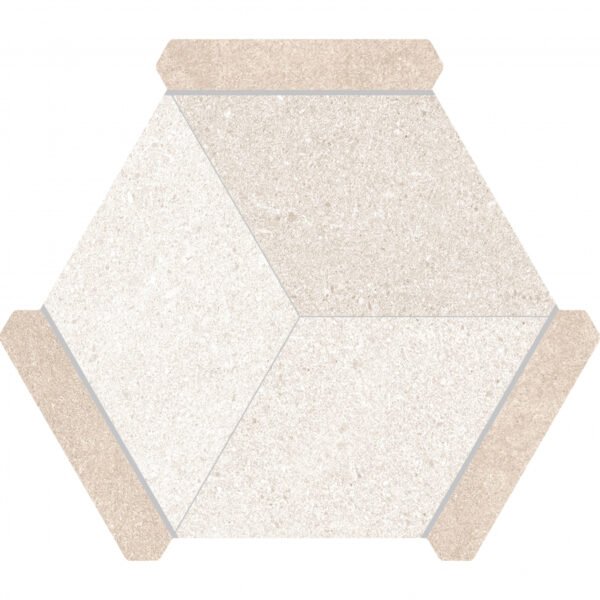 Monopole Avant Hexagon Tegels Bristol Beige 22 x 25 CM Porselein