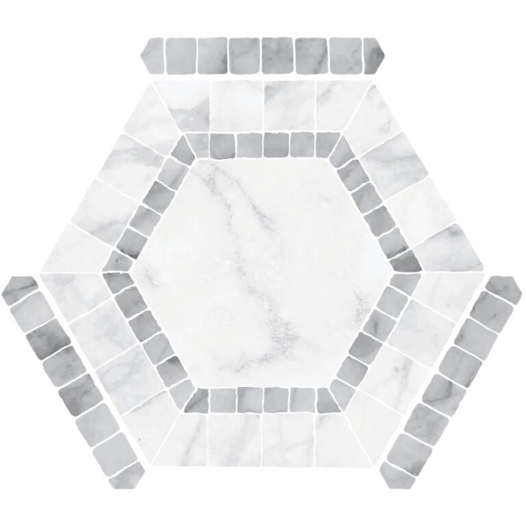 Monopole Avant Hexagon Tiles Ibiza White 22 x 25 CM Porcelain