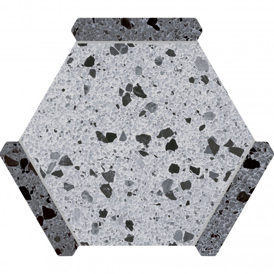 Monopole Avant Hexagon Tegels Maggiore Grigio 22 x 25 CM Porselein